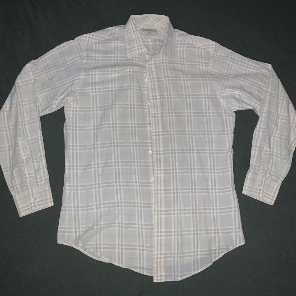 Burberry Men’s Button Up Long Sleeve Shirt Size M
